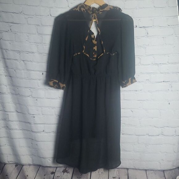Black Cheetah Dress or Top - Picture 9 of 10